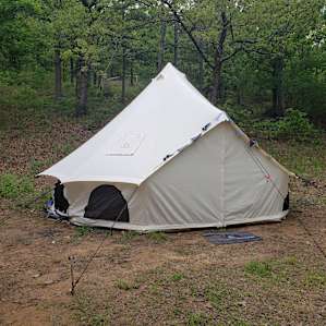 We have room for our 5M Canvas Bell Tent.