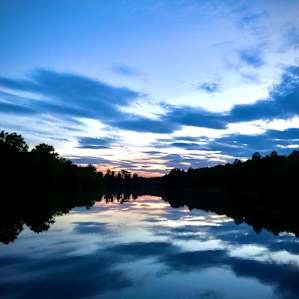 Baker’s pond at sunset