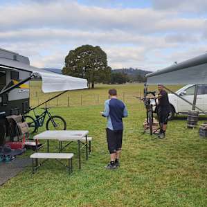 Mtb base camp at Railton