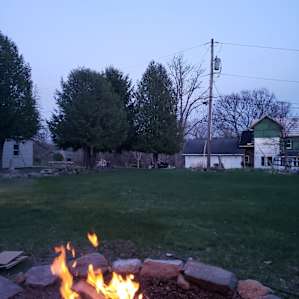 Campfire on property