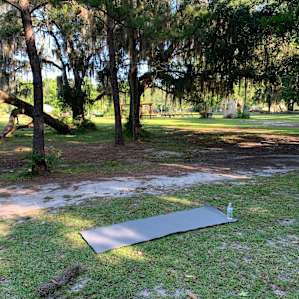 Perfectly peaceful morning yoga with a great backdrop.