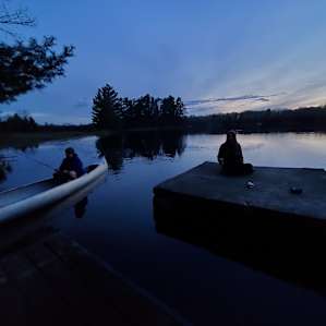 Sunset view from Zac's dock
