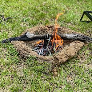 Our campfire we made