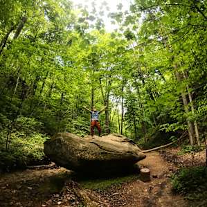 We were minutes away from Hemlock Cliffs - a must-see treasure of Hoosier National Park.