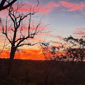 Sunrise from the top of the hill