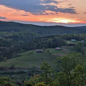 Sunset from the campsite
