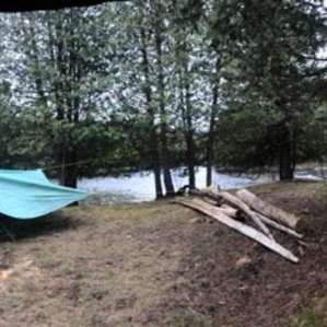 Riverfront campsite