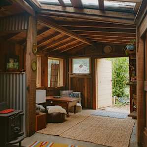 You can still have that connection to the outdoors with the door propped open.