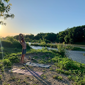 Sunset yoga, anyone?