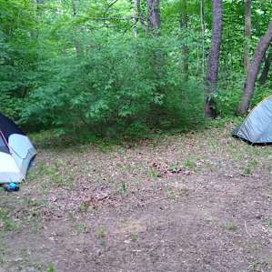 Ridge top camps can hold 2 tents easily plus hammocks.