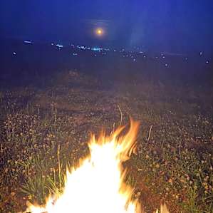 Fire with the moon
