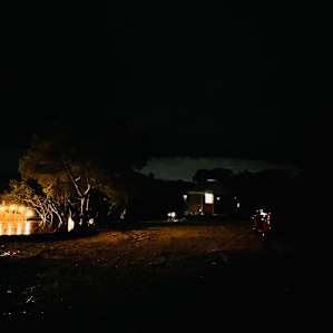 Night view from bathroom
