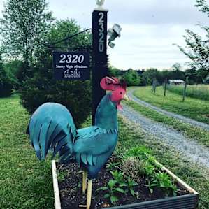 Take a right at the rooster
