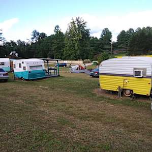 Vintage campers onsite available to rent!