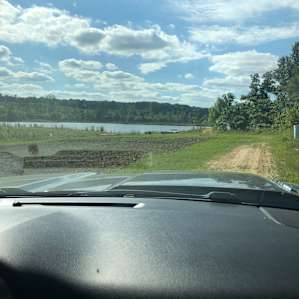 Driving to the lake