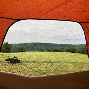 Morning views from the tent.