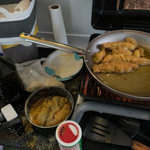 Fish fry night all caught right there on the Brazos!