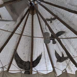 "Circling Crows" Warm Cheyenne Tipi