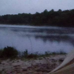Spring fed lake with a beach