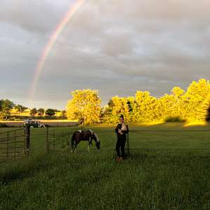 Beautiful sunset from Michelle’s property