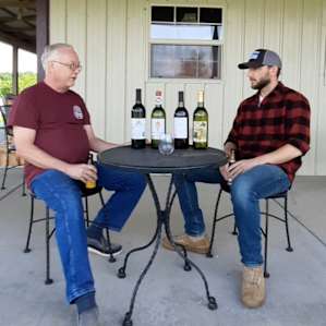 My interview with owner Dwight Crevelt (left).