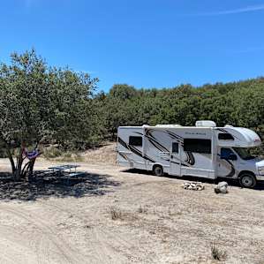 One of two sites for RVs with lots of space spread well apart