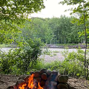 The view from site one at our fire