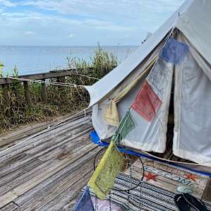 Waterfront Yurt with optional A/C