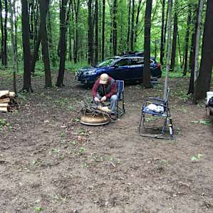 starting a fire.