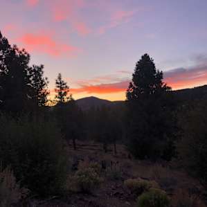 Sunset view near the deck.