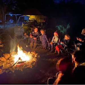 Quail Campsite Deep in the Bush