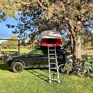 Secluded campsite on working ranch