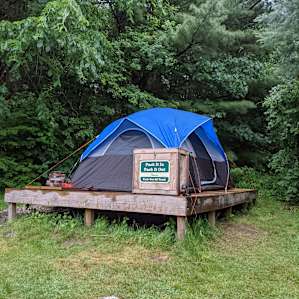 Site in the rain