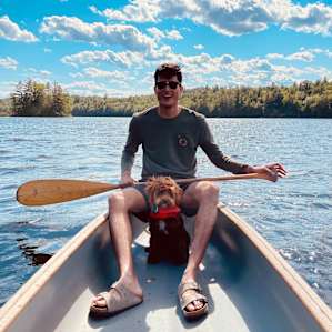 A fun time on the canoe!