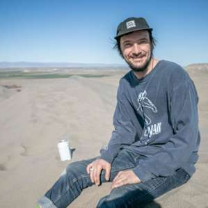 Enjoying the high dune all to ourselves!