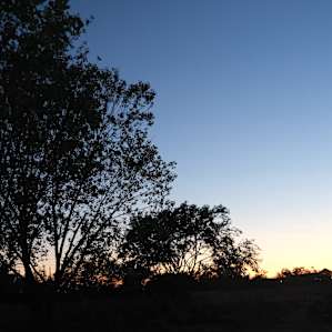 Moonrise looking west from camp