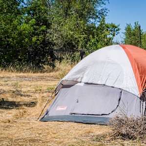 Tent site at the camp