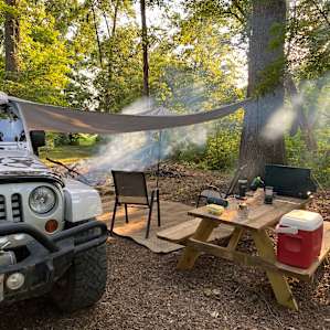 Camping on Two Crane Lake
