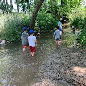 Creek Stomping was great fun for three family generations and a two dogs!