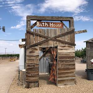 Cute little bath house!
