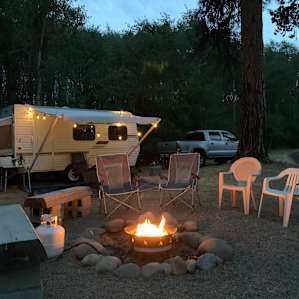 Site #2. We were with another couple. Plenty of room. Propane fire pit