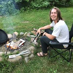 Cooking on the campfire...YUM!