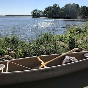 A little Canoeing, a little fishing at Knife Lake