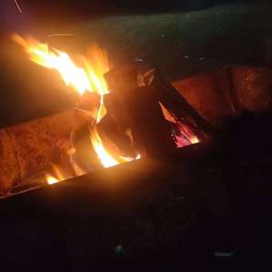 Fire and drinks very peace ful