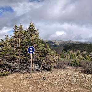 Well-marked campsites!