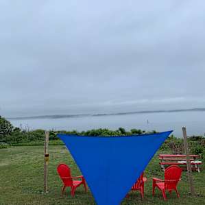 View from campsite 1 out to the water