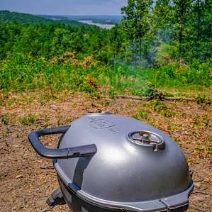 Smoking a pork butt with my PK
