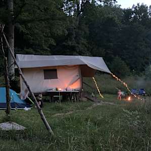 Canvas Tent in the Ozarks