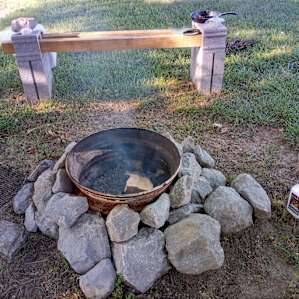 Firering with bench