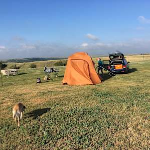 Wide open camping.